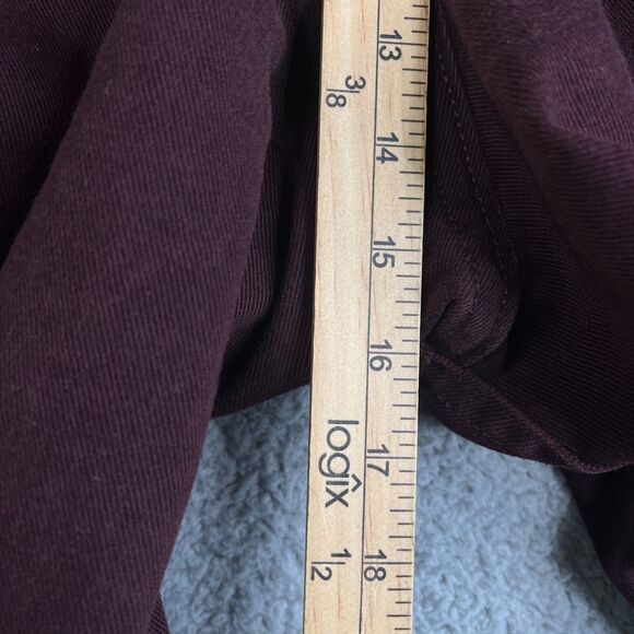 VINTAGE  Riders Jeans Women 18P Burgundy Tapered High Rise Denim Mom USA 31 x 28 - Picture 12 of 16